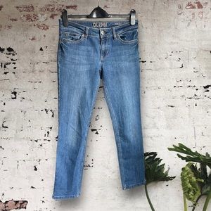 DL 1961 angel mid rise skinny ankle color zeppelin size 28